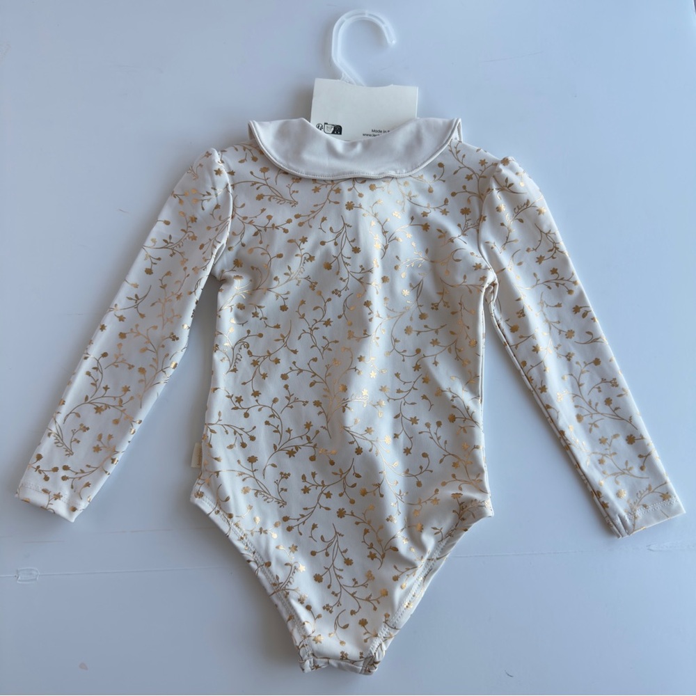 LeChic Toddler Little Girls One Piece Swimsuit & Sunglasses Set Size 2 NWT NEW - Picture 8 of 12